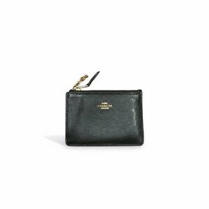 Coach Black Leather Wristlet